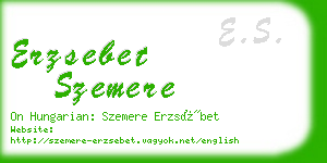 erzsebet szemere business card